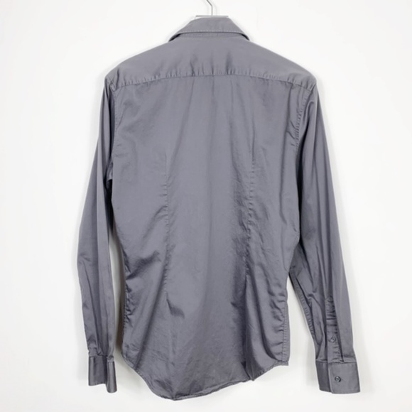 Zara Man Black Label Gray Slim Fit Button Up Shirt - Picture 3 of 8